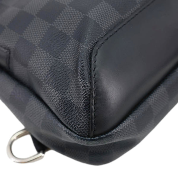 LOUIS VUITTON Avenue Sling Damier Graphite Backpack Bag Black