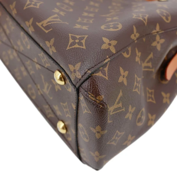 LOUIS VUITTON Montaigne MM Monogram Canvas Shoulder Bag Brown