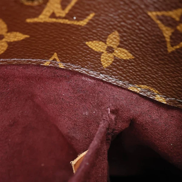 LOUIS VUITTON Montaigne MM Monogram Canvas Shoulder Bag Brown