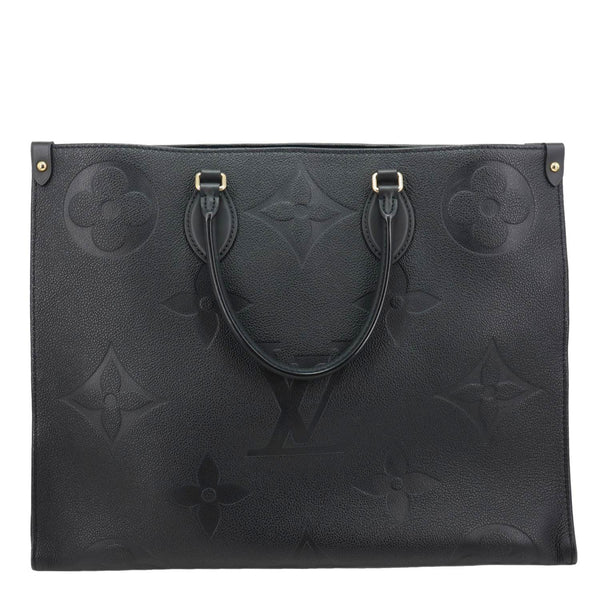 LOUIS VUITTON Onthego GM Giant Monogram Empreinte Shoulder Bag Black