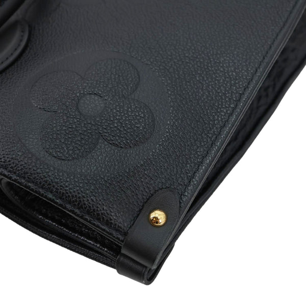 LOUIS VUITTON Onthego GM Giant Monogram Empreinte Shoulder Bag Black