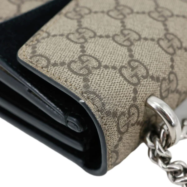 GUCCI Dionysus Small GG Supreme Canvas Shoulder Bag Beige 400249