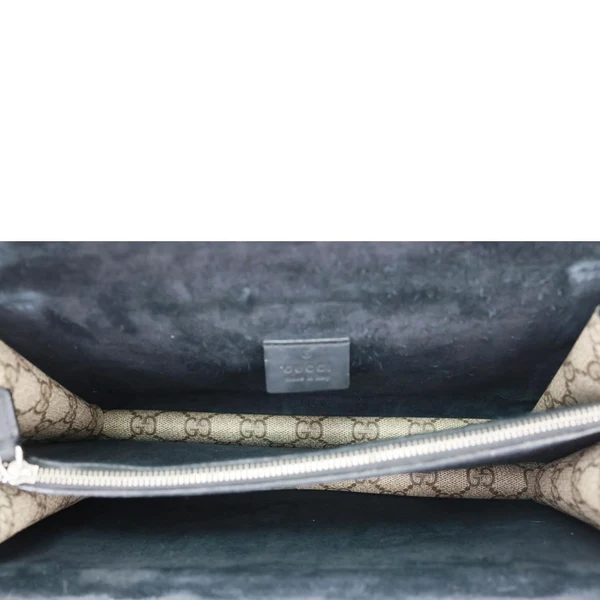 GUCCI Dionysus Small GG Supreme Canvas Shoulder Bag Beige 400249