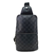 LOUIS VUITTON Avenue Sling Damier Graphite Backpack Bag Black