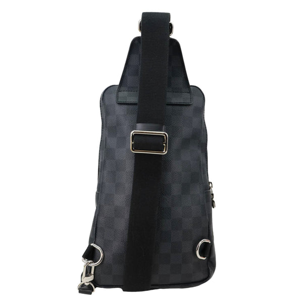 LOUIS VUITTON Avenue Sling Damier Graphite Backpack Bag Black
