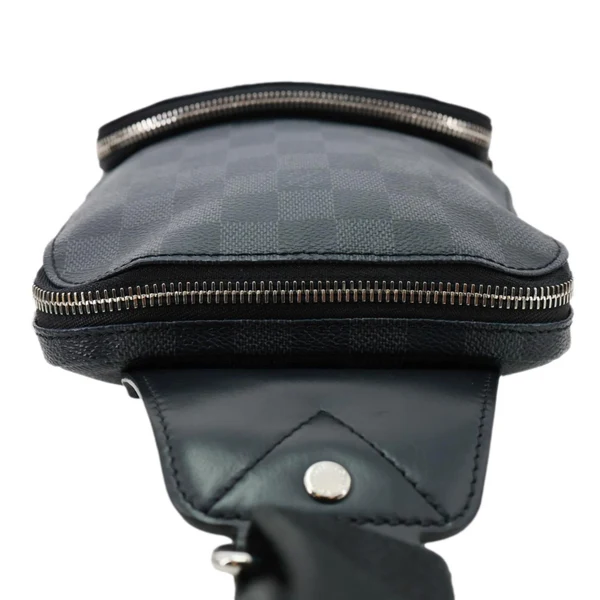 LOUIS VUITTON Avenue Sling Damier Graphite Backpack Bag Black