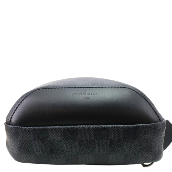 LOUIS VUITTON Avenue Sling Damier Graphite Backpack Bag Black