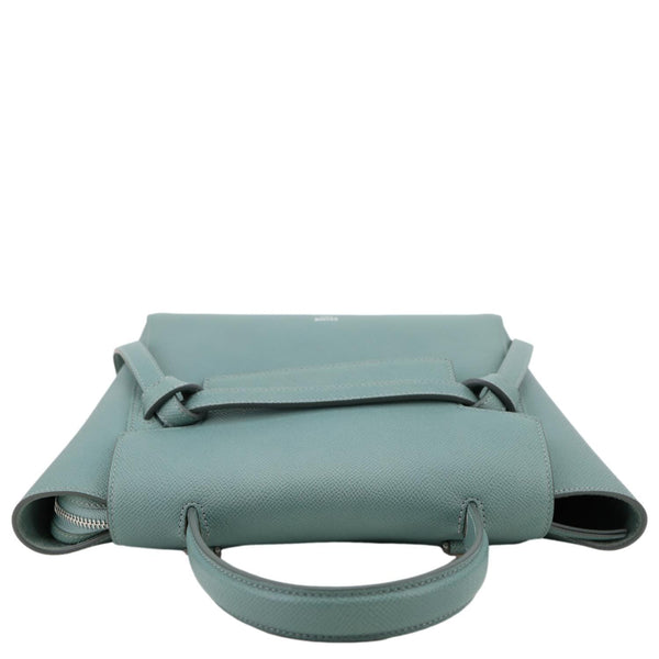 CELINE Micro Belt Grained Leather Shoulder Bag Sage Green