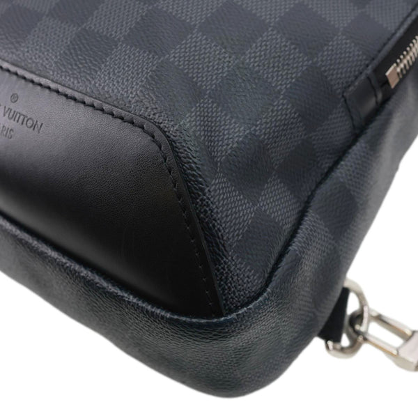 LOUIS VUITTON Avenue Sling Damier Graphite Backpack Bag Black