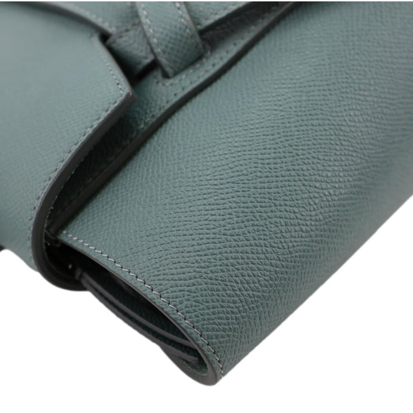 CELINE Micro Belt Grained Leather Shoulder Bag Sage Green