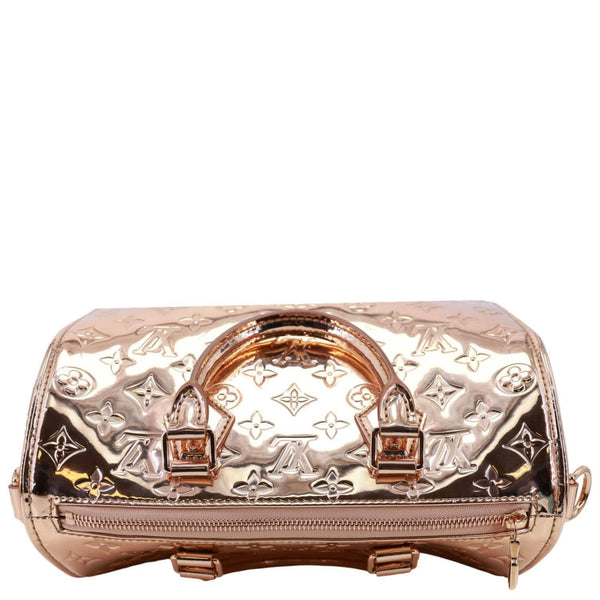 LOUIS VUITTON Speedy Bandouliere 25 Monogram Miroir Leather Shoulder Bag Copper
