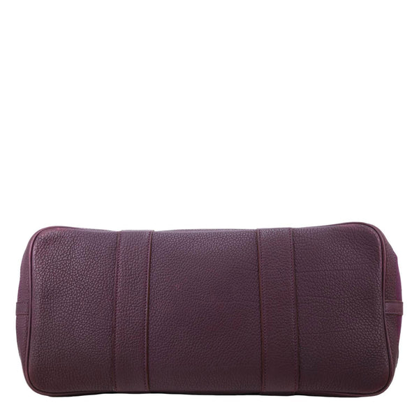 HERMES Garden Party 36 Canvas Negonda Leather Tote Bag Purple