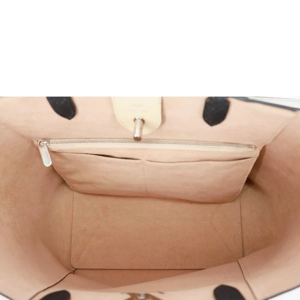 LOUIS VUITTON Lockme Cabas Leather Tote Bag Bicolor