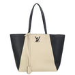LOUIS VUITTON Lockme Cabas Leather Tote Bag Bicolor