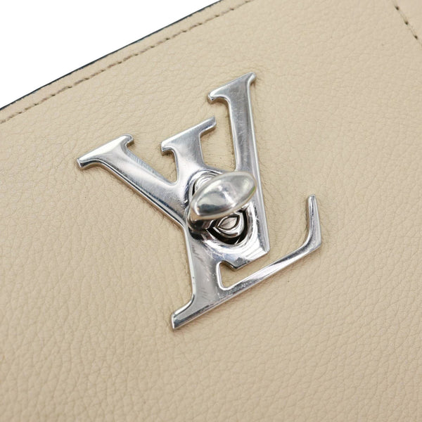 LOUIS VUITTON Lockme Cabas Leather Tote Bag Bicolor