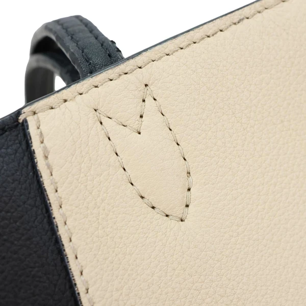 LOUIS VUITTON Lockme Cabas Leather Tote Bag Bicolor