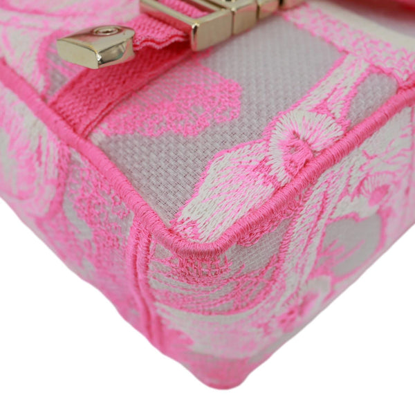 CHRISTIAN DIOR Diorcamp Toile de Jouy Embroidered Canvas Messenger Bag Pink