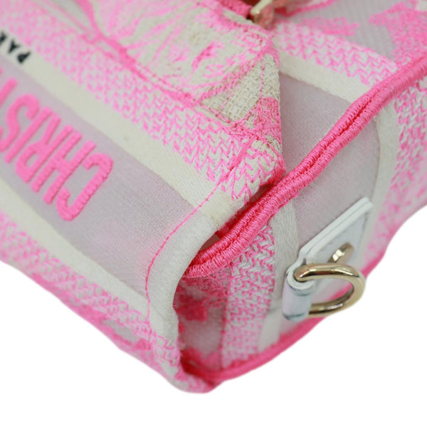 CHRISTIAN DIOR Diorcamp Toile de Jouy Embroidered Canvas Messenger Bag Pink