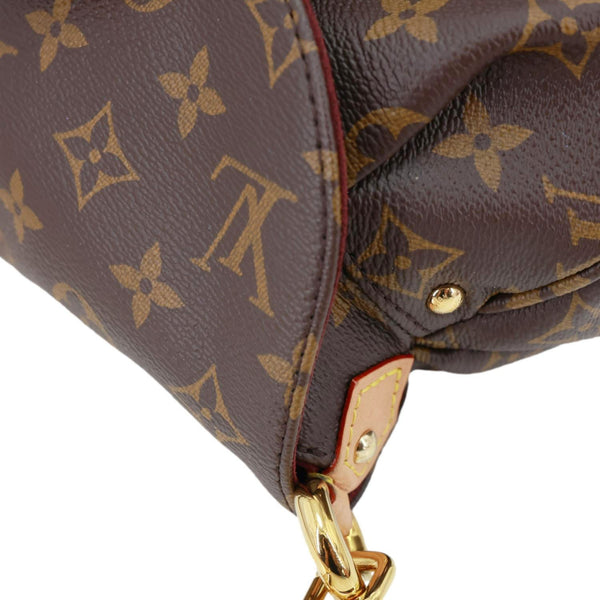 LOUIS VUITTON Sunset Monogram Coated Canvas Shoulder Bag Brown