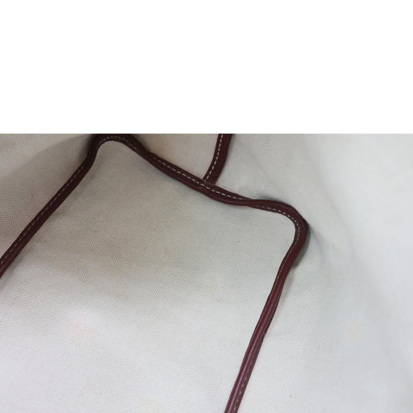 GOYARD Saint Louis PM Chevron Print Canvas Tote Bag Burgundy