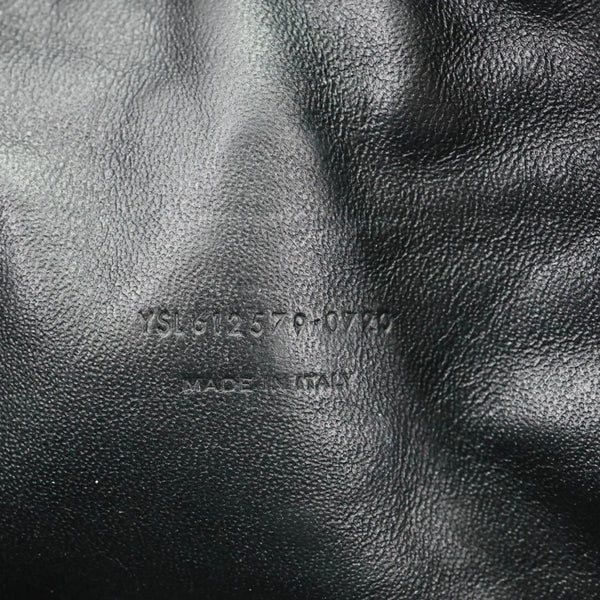 YVES SAINT LAURENT Lou Mini Grain De Poudre Matelasse Leather Camera Bag Grey