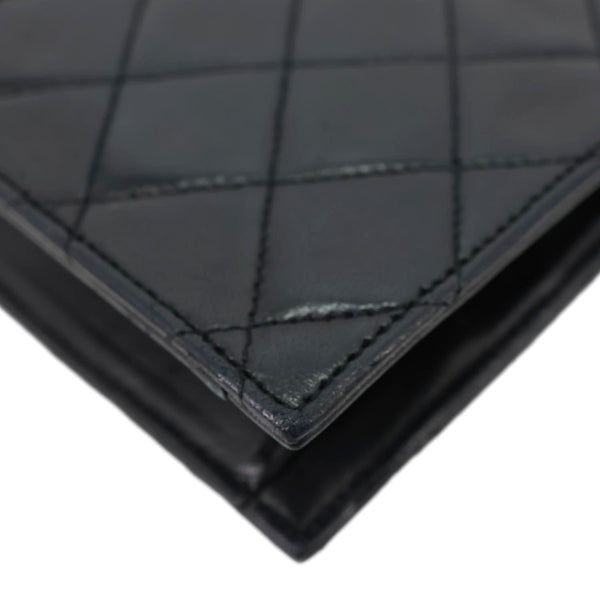 CHANEL Vintage Timeless Quilted Lambskin Leather Tote Shoulder Bag Black
