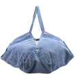 VERSACE Protea Suede Shoulder Bag Blue
