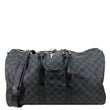 LOUIS VUITTON Keepall 45 Bandouliere Damier Graphite Canvas Duffle Bag Black