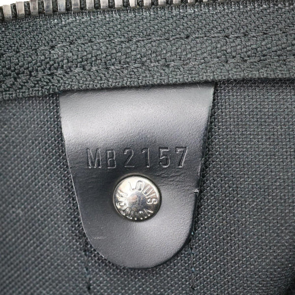 LOUIS VUITTON Keepall 45 Bandouliere Damier Graphite Canvas Duffle Bag Black