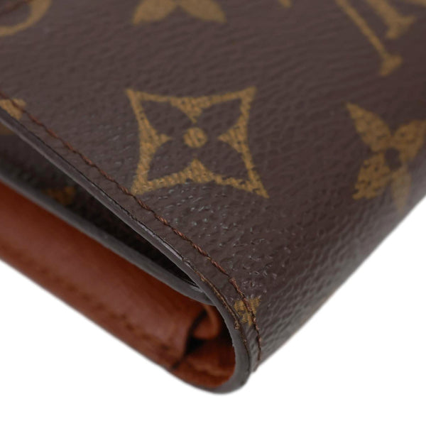 LOUIS VUITTON Sarah Monogram Canvas Wallet Brown