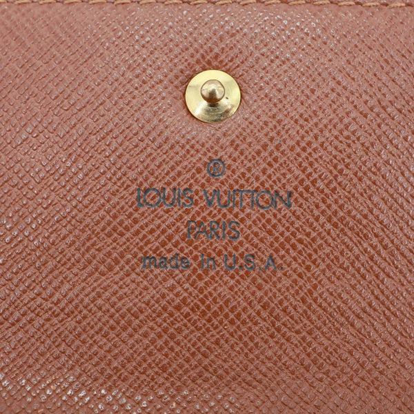LOUIS VUITTON Sarah Monogram Canvas Wallet Brown