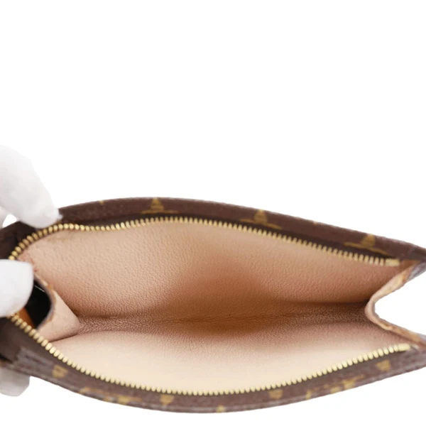 LOUIS VUITTON Monogram Canvas Accessory Pouch Brown