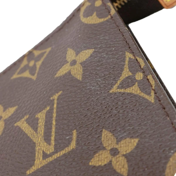 LOUIS VUITTON Monogram Canvas Accessory Pouch Brown