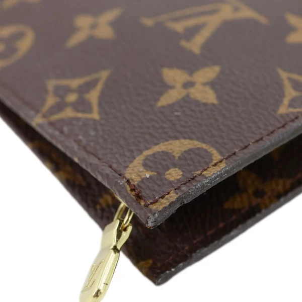 LOUIS VUITTON Monogram Canvas Accessory Pouch Brown