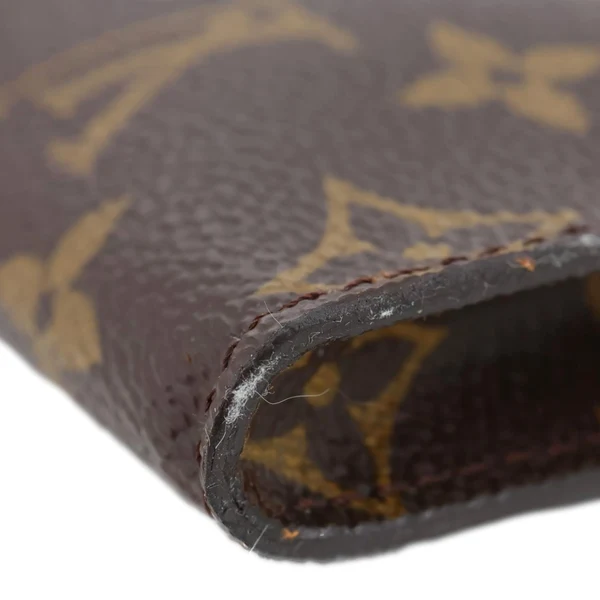 LOUIS VUITTON Monogram Canvas Accessory Pouch Brown