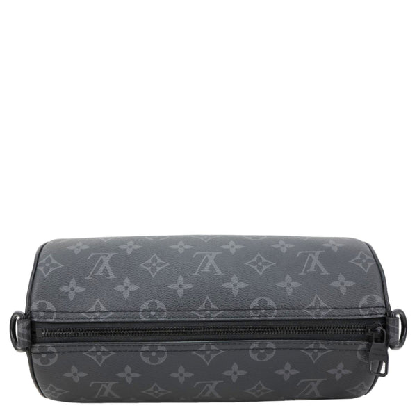 LOUIS VUITTON Polochon PM Soft Monogram Eclipse Canvas Crossbody Bag Black