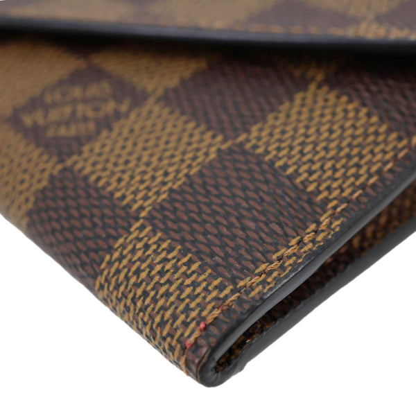 LOUIS VUITTON Josephine Damier Ebene Wallet Brown