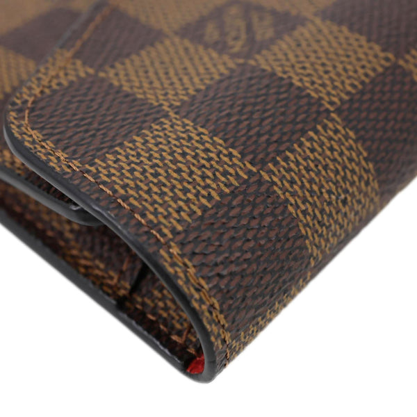LOUIS VUITTON Josephine Damier Ebene Wallet Brown