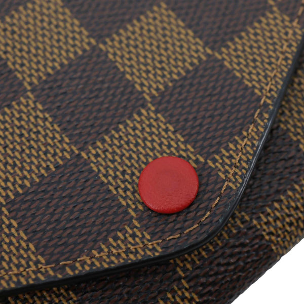 LOUIS VUITTON Josephine Damier Ebene Wallet Brown