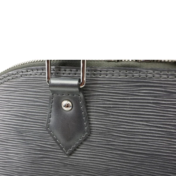 LOUIS VUITTON Alma PM Epi Leather Satchel Bag Metallic Grey