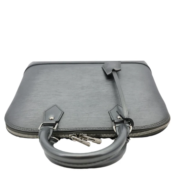 LOUIS VUITTON Alma PM Epi Leather Satchel Bag Metallic Grey