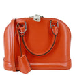 LOUIS VUITTON Alma BB Epi Leather Satchel Bag Orange