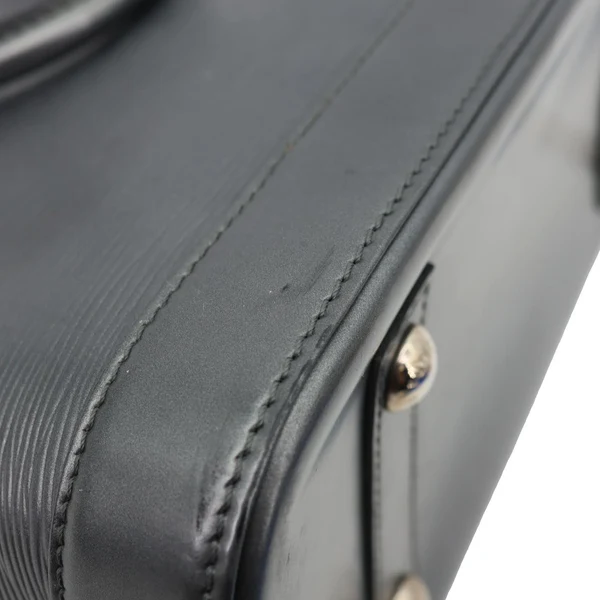 LOUIS VUITTON Alma PM Epi Leather Satchel Bag Metallic Grey
