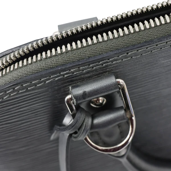 LOUIS VUITTON Alma PM Epi Leather Satchel Bag Metallic Grey