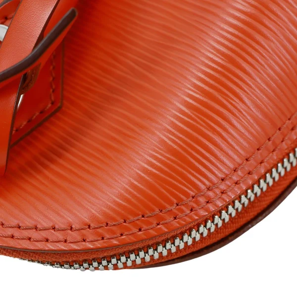 LOUIS VUITTON Alma BB Epi Leather Satchel Bag Orange