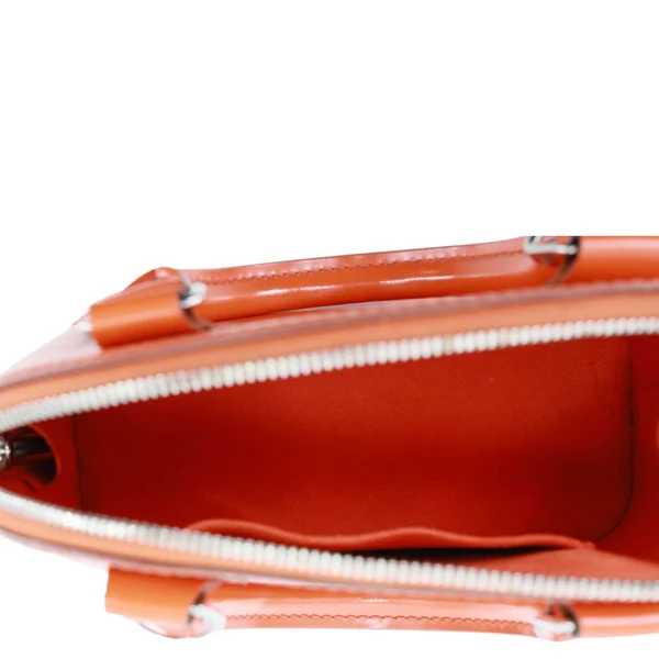 LOUIS VUITTON Alma BB Epi Leather Satchel Bag Orange