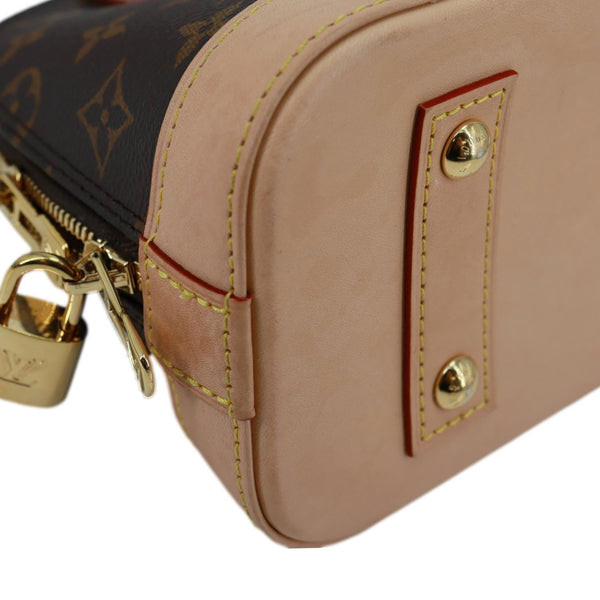 LOUIS VUITTON Alma BB Monogram Canvas Crossbody Bag Brown