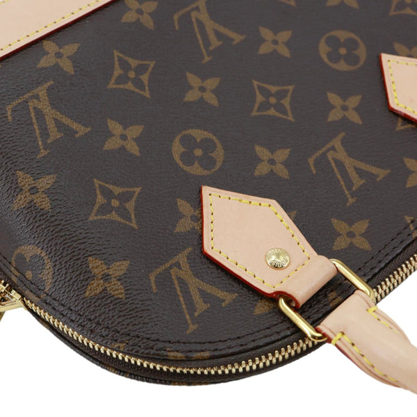LOUIS VUITTON Alma BB Monogram Canvas Crossbody Bag Brown