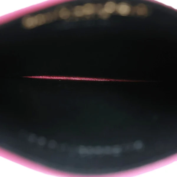 YVES SAINT LAURENT Cassandre Monogram Grain De Poudre Leather Card Holder Pink