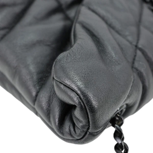 YVES SAINT LAURENT Toy Loulou Puffer Quilted Lambskin Leather Crossbody Bag Black